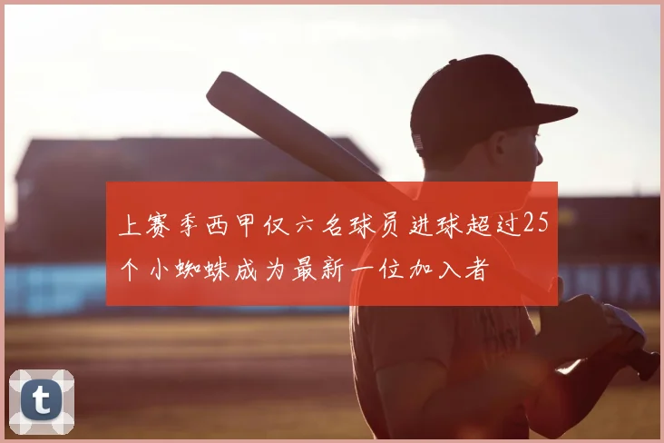 上赛季西甲仅六名球员进球超过25个小蜘蛛成为最新一位加入者